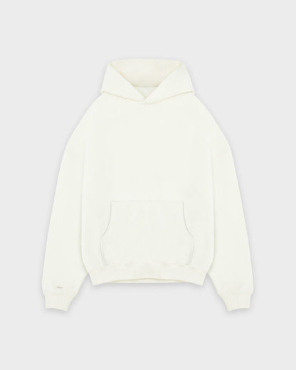 Heavy Off White Basic Hoodie