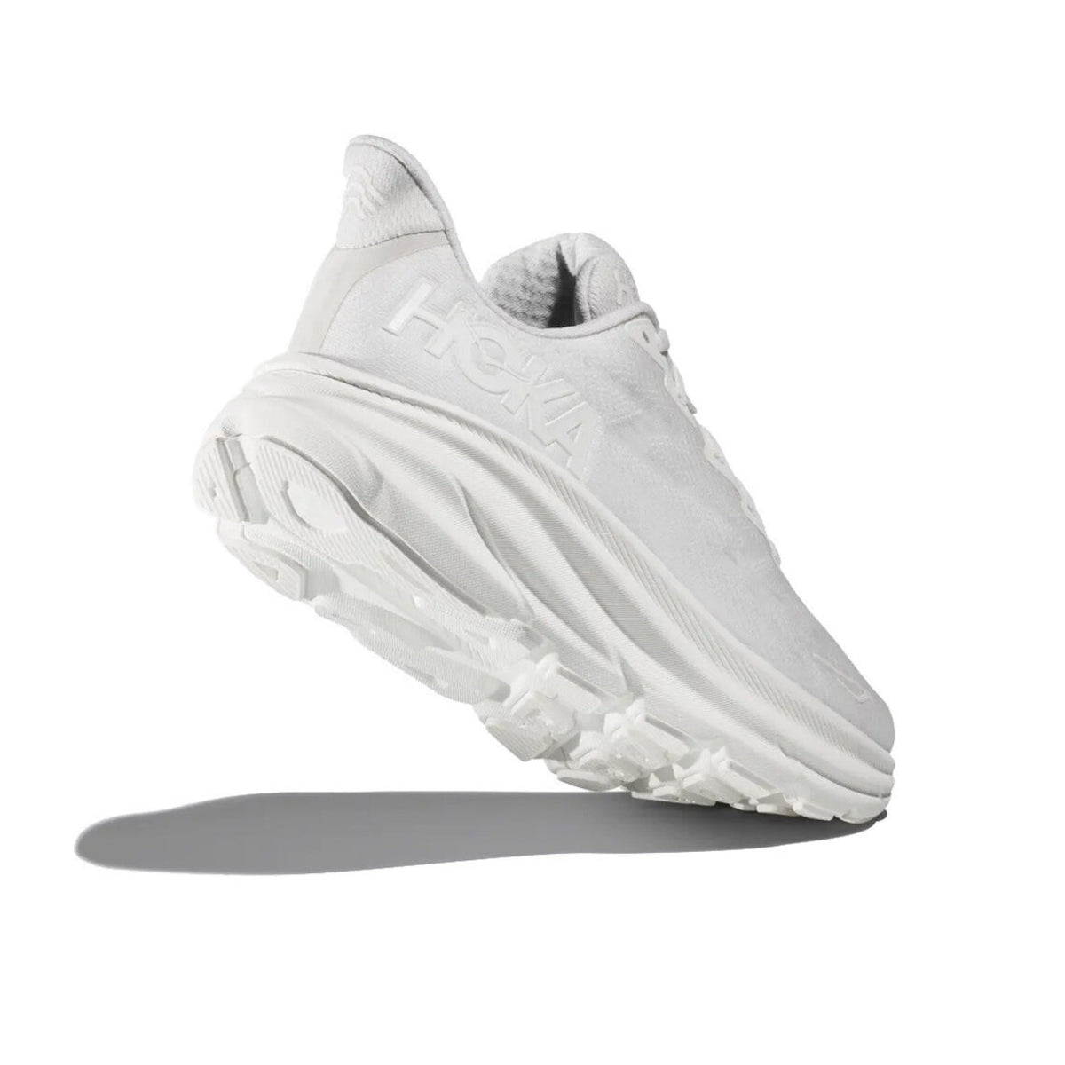 HOKA Clifton 9 Triple White Running Shoes