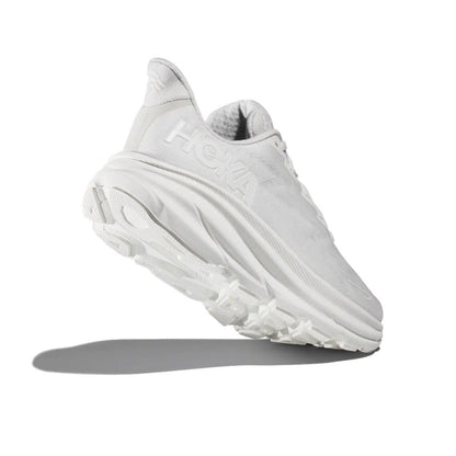 HOKA Clifton 9 Triple White Running Shoes