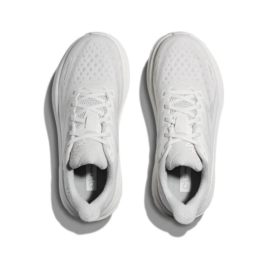 HOKA Clifton 9 Triple White Running Shoes