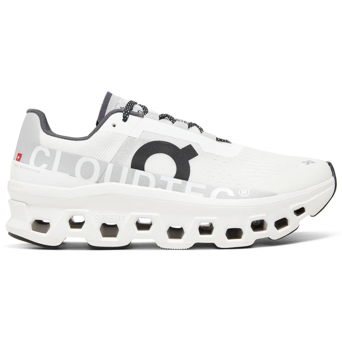 On Cloudmonster Exclusive White Black Running Shoes