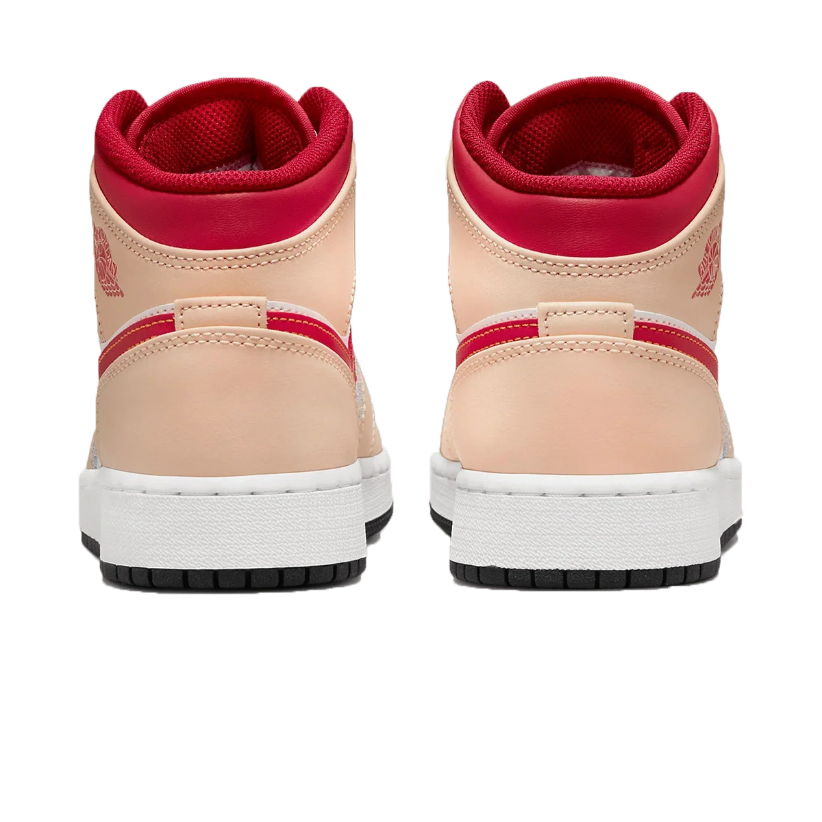 Air Jordan 1 Mid 'Light Curry Cardinal Red'